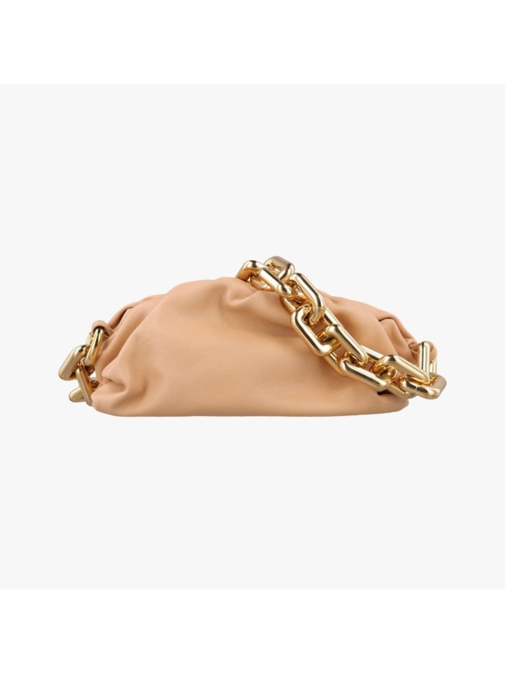 Bottega Veneta the Chain Pouch Camel Lambskin